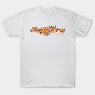 Las Vegas Watercolor Skyline T-Shirt